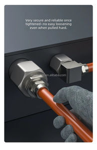 Unión de codo de conexión rápida, adaptador de codo en ángulo recto PV6/PV8/PV10, accesorios metálicos de acción rápida, piezas neumáticas - Product Image 2