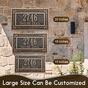 OEM 3D Metal Latón Puerta Número <span class=keywords><strong>Placas</strong></span> y Letras Número Dorado Letras <span class=keywords><strong>de</strong></span> Casa Signo <span class=keywords><strong>de</strong></span> Número <span class=keywords><strong>de</strong></span> Casa - Product Image 4