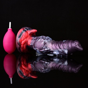 Dildo de caballo con ventosa de gran succión y eyaculación, realista, con nudo, de silicona, juguete sexual - Product Image 4