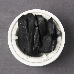 Organic Hardwood Black Charcoal Briquettes Smokeless Olive Pit Charcoal in <b>Shell</b> Stick with Hexagon Patterns - Product Image 2
