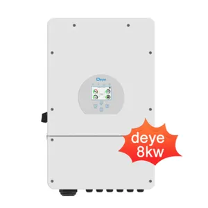 En stock onduleur solaire hybride monophasé triphasé Deye 5KW 8KW 10KW 12KW avec contrôleur de charge MPPT