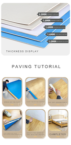 Rouleau de revêtement de sol en vinyle PVC commercial anti-dérapant <span class=keywords><strong>prix</strong></span> d'usine de traitement de surface de <span class=keywords><strong>parquet</strong></span> blanc coloré pour les hôpitaux et les bureaux - Product Image 6