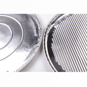 Cấp Thực Phẩm Tùy Chỉnh Kích Thước 1000Ml Vòng Đục Lỗ BBQ Khay Nhôm Dùng Một Lần <span class=keywords><strong>Pizza</strong></span> Pans Tấm - Product Image 3