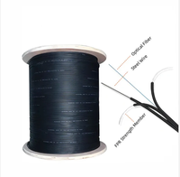 Cable de Fibra Óptica para Exteriores FTTH GJYXCH 2 4 Hilos YOFC / G657A1 Azul LSZH, Cable de Descenso para Exteriores, 1km/2km por Rollo