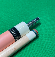Queue de billard professionnelle de haute qualité, articulée 1/2, style américain, tête large 12,5 mm 13 mm, en érable