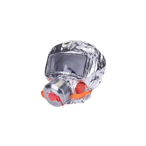 Maschera Antincendio per Bambini con Lente, Maschera Antincendio Rossa Anti-Skate, Maschera Respiratoria Attivata dal Movimento per Giochi di Ruolo, Maschera Completa con Visiera per Soccorso Antincendio - Product Image 1