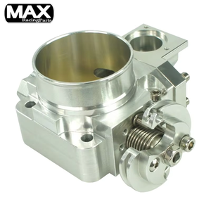 อลูมิเนียมแบบสากลสูงสุด70มม. ตัวคันเร่งสำหรับ TB05 Mitsubishi Lancer <span class=keywords><strong>Evo7</strong></span> 8 9 4G63เครื่องยนต์รถยนต์สีเงิน - Product Image 5