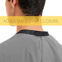 Cape de barbier imperméable en Nylon avec fermeture à pression réglable pour Salon