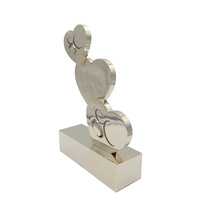 Alliage de Zinc coulée polissage étudiant danse drôle personnalisé sport musculation Amour mini trophée souvenir
