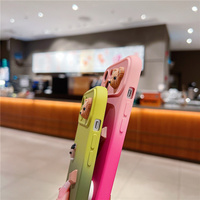 Grande fenêtre étui pour objectif de caméra pour iphone 15 14 13 12 11 16 pro max étui de téléphone portable dégradé couleur couverture arrière avec décoration