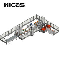 Línea de Pintura Automática para Palés de Madera HICAS SF1000PPS, Pulverización de Doble Cara para Palés EUR, 5-6 Palés/Min para PLC