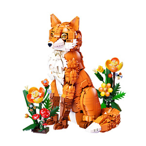 KQIBOXXR KQ204 1558PCS Ensemble de blocs de construction en plastique, modèle de renard de la jungle, jouet technique moderne, cadeau de festival - Product Image 1