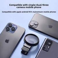 Objectif CPL universel à clipser de 52 mm, filtre polarisant rotatif pour téléphone portable, élimine les reflets, photographie de paysage, vlog