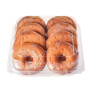 कस्टम डोनट तारो रोल स्विस रोल केक पाक पैकेजिंग बॉक्स उच्च पारदर्शी सील खाना खाने के बाद मिठाई पैकिंग बॉक्स
