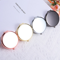 Mini miroir de courtoisie personnalisé avec 1 logo gratuit cadeau de mariage pliable souvenir d'invité de mariage
