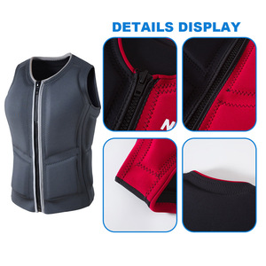 Gilet de sauvetage léger en mousse écologique avec motif cœur pour adultes unisexe en néoprène + coton flottant pour la natation, la plongée avec tuba et la pêche - Product Image 3