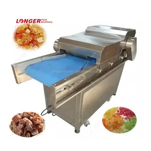 Gedroogde mango fruit snijden industriële machine|candied kubus snijder machine