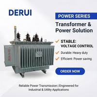 Transformateur triphasé immergé dans l'huile 100 kVA 200 kVA 400 kVA à double enroulement toroïdal 60 Hz sortie 400 V extérieur personnalisé entrée 11 kV