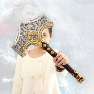 <span class=keywords><strong>Thor</strong></span> Hammer Toy Metal PU Llavero Potente 45cm 1:1 20cm Regalo realista - Product Image 6