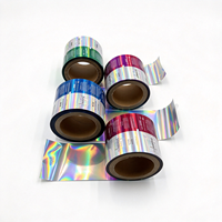 Film laminé HDPE personnalisé avec logo OEM, qualité alimentaire, résistant à l'humidité, surface brillante, impression en héliogravure, laser holographique en rouleau pour produits haut de gamme