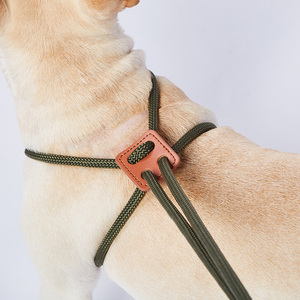 Arnés de nailon para perros, correa de tracción para el pecho y la espalda integrada hecha a mano, fácil de caminar - Product Image 3