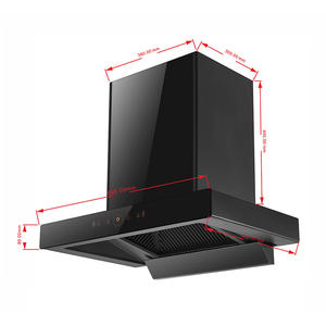 Campana extractora eléctrica de estilo chino en forma de T de 70cm para el hogar, pequeño apartamento de <span class=keywords><strong>alquiler</strong></span>, succión lateral, potente eliminación de humo - Product Image 2