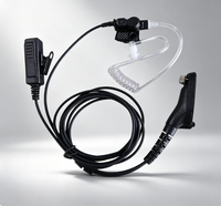 Casque radio bidirectionnel MOTOROLA NNTN8459 avec tubes auriculaires conducteurs transparents XPR7550E DGP8550E DP4400E DP4801E XPR7350E