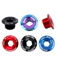 Tornillo de Fijación para Brazo de Bielas de Bicicleta, Tuerca de Bielas de Aleación de Aluminio, Tapa de Tornillo para Bielas de Bicicleta de Montaña MTB, Tornillo M18 M20 para Tapa de Bielas Shimano