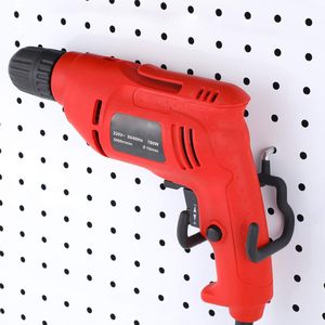 Màu Đen Đôi prong móc công cụ hiển thị móc áo kim loại Pegboard móc cho khoan - Product Image 5