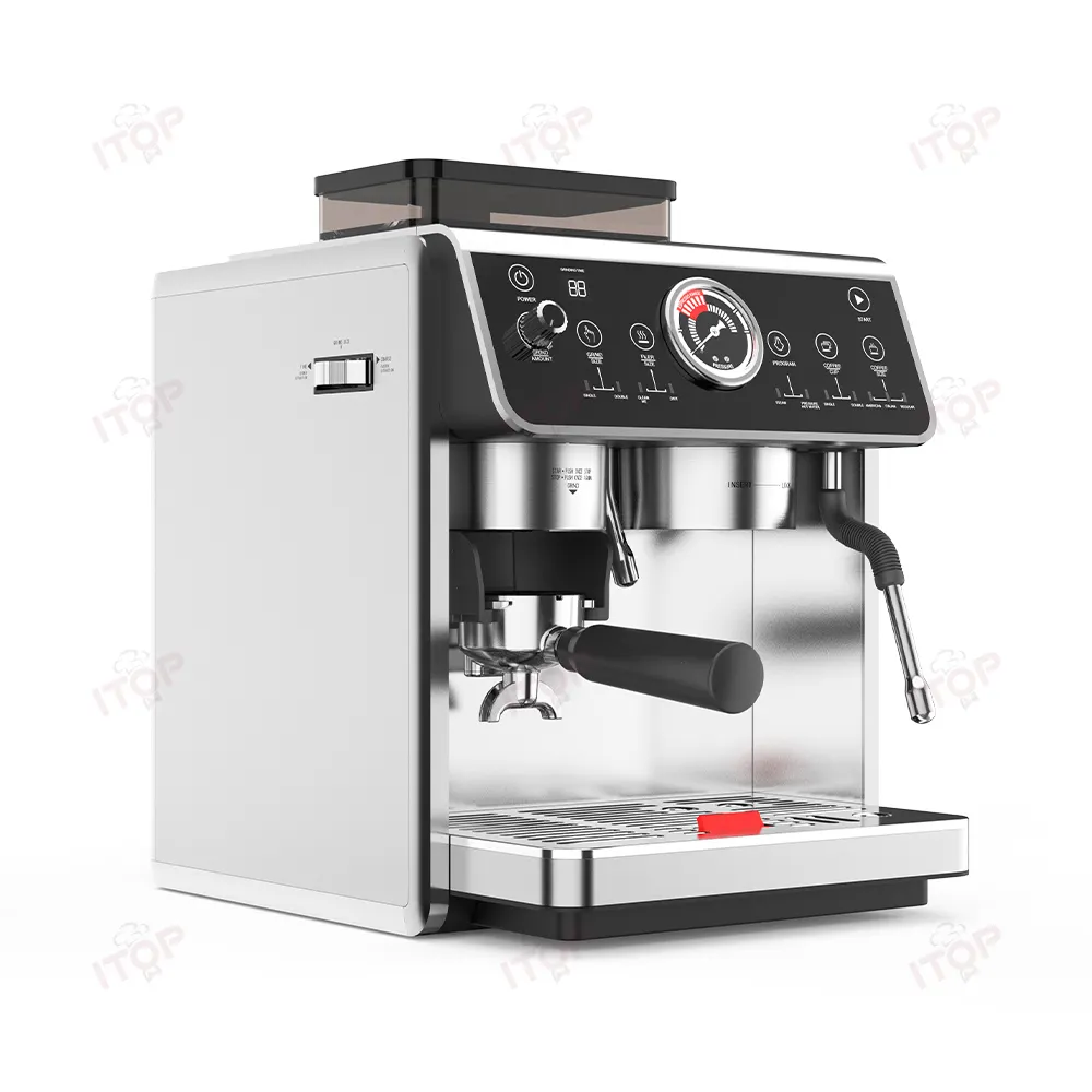 Makinesi profesyonel Cappuccino Grinder sso makinesi kahve makinesi değirmeni otomatik Express ile Espresso kahve makinesi