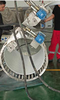 Machine de réhabilitation de tuyaux en PVC à enroulement spiralé sans tranchée, moteur PLC, faible bruit, certifiée CE, pour égouts souterrains