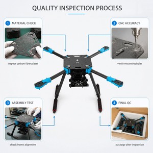 Holybro X500 V2 탄소 섬유 프레임 키트 4축 멀티로터 UAV, Pixhawk 6C 및 6X 비행 컨트롤러와 호환 가능 - Product Image 3