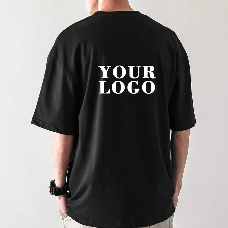 wholesale Custom Logo blank t shirt High quality 100% cotton streetwear tee shirt custom printed t shirt for men unisex