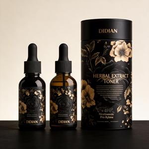 Flacon compte-gouttes en verre de 1 oz, 2 oz, 100 ml avec boîte, emballage pour soins de la peau, flacons en verre pour huiles essentielles, emballage pour cosmétiques capillaires - Product Image 1