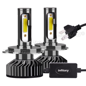 2PCS 12V H1 H4 H7 H11 9005 9006 COB LED ไฟหน้ารถหลอดไฟซุปเปอร์ไบรท์ โมดิฟายด์ ออโต้หลอดไฟอุปกรณ์เสริมในรถยนต์ - Product Image 1