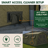 Tente gonflable Coody 17.2 Familia Pro Air - Vert armée - Fournitures de camping - Tente tunnel gonflable pour aventures en plein air