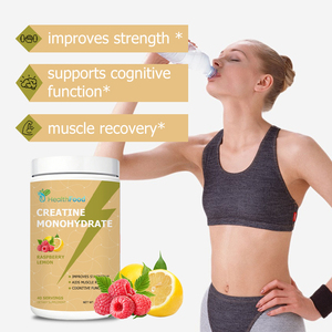 High Quality Creatine Monohydrate Powder Raspberry Lemon Flavor Improve Strength Muscle Recovery Pre <b>Post</b> Workout Powder Drink - Product Image 2