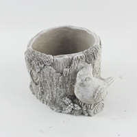 Pots en béton gris décoratifs pour plantes, pour la décoration de la maison et des jardins d'hôtels
