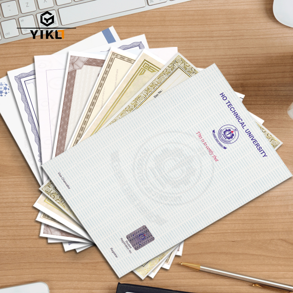 security thread paper with watermark