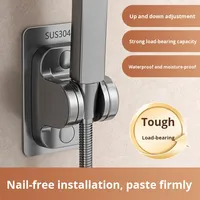Support universel de pommeau de douche en acier inoxydable YOTO Design sans poinçon avec réglage à plusieurs niveaux pour accessoires de robinet de salle de bain