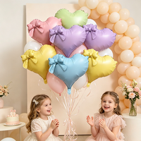 Perlengkapan Pesta Feiyue Feiyue Balon Foil Mylar Bentuk Hati 34 Inch, Properti Foto untuk Dekorasi Acara Pesta Ulang Tahun Valentine CE/CPC