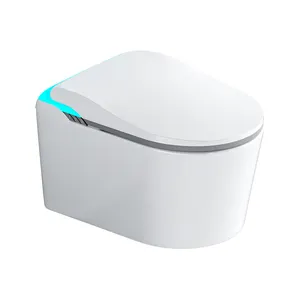 OVS Sanitary Wares Automatic Bidet One Piece Toilet Modern Bathroom Ceramic Wc Intelligent Smart Toilet With Remote Control
