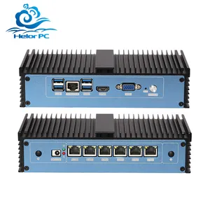 Routeur souple Intel Core i3 i5 i7 Mini PC DDR4 6 RJ45 I211 LAN WOL HD VGA Firewall Ubuntu Ordinateur sans ventilateur Pfsense Linux