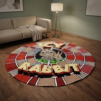 Tapis sur mesure 2026 faits à la main pour usage commercial et salon, avec logo et lettres, tapis tuftés à la main en laine et soie, formes variées