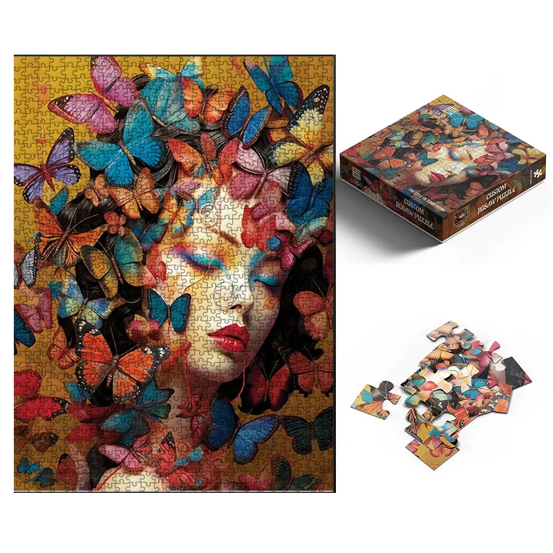 공장 생산 전문 만화 1000 조각 직소 퍼즐 성인 선물 도매 사용자 정의 퍼즐 제조 업체