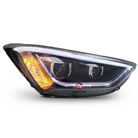 Pour Hyundai Santafe IX45 2013-2016 phares de voiture phares modifiés LED lampe frontale feux de jour