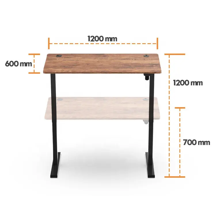 ONLEAPHeathly çalışma 1 şekilli oturmak standı masa tek motorlu oyun salonu mobilya yüksekliği ayarlanabilir elektrikli ayaklı masa