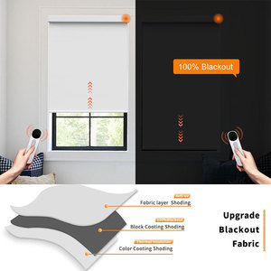 Persianas Enrollables Verticales Motorizadas Eléctricas Inteligentes, Diseño Moderno, Material <span class=keywords><strong>de</strong></span> Tela Lisa, Compatible con <span class=keywords><strong>Alexa</strong></span> para Ventanas - Product Image 5