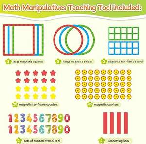 Números magnéticos para pizarra, manipuladores <span class=keywords><strong>de</strong></span> matemáticas, juegos <span class=keywords><strong>de</strong></span> matemáticas <span class=keywords><strong>de</strong></span> 1er grado para niños, contadores <span class=keywords><strong>de</strong></span> matemáticas <span class=keywords><strong>de</strong></span> línea <span class=keywords><strong>de</strong></span> números magnéticos - Product Image 4