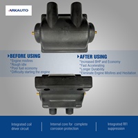 ARKAUTO 5.0 Ohm OEM Ignition Coil Pack DC7-1 31609-65A Untuk Harley Dyna Softail Sportster Electra Glide Fat Boy 1965-1999